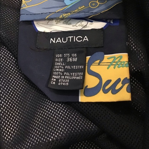 Men’s Nautica Surf Board Swim Trunks Sz 36 - Picture 4 of 4